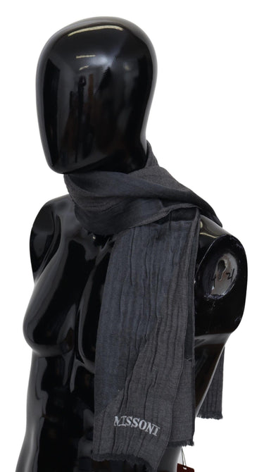 Elegant Wool Silk Blend Designer Scarf
